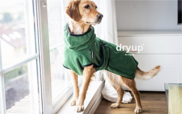 „Dryup Cape“ Trockencape - Hundebademantel dark green
